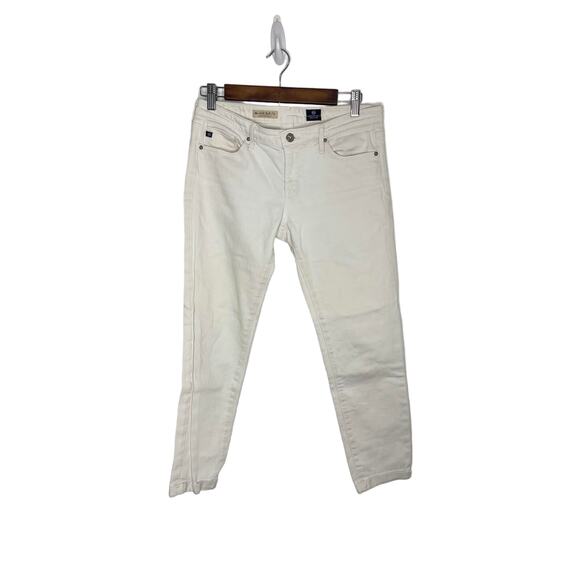 Adriano Goldschmied AG white jeans denim pants 28 like 8 Stilt Roll-up Cigarette - Picture 1 of 15